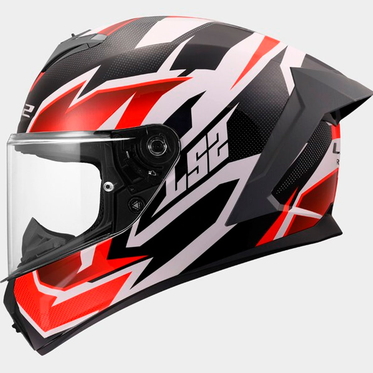 Casco LS2 RAPID III XTREM Blanco Negro Rojo