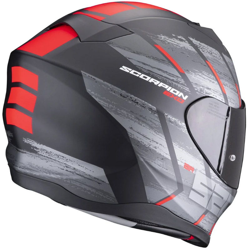 Casco moto Scorpion Exo-520 EVO Air Maha negro-rojo