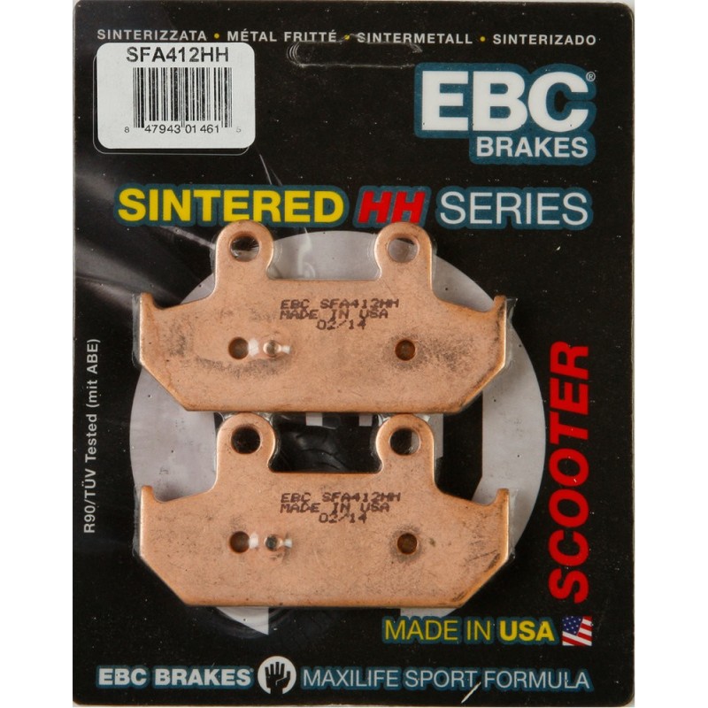 pastilla de freno ebc sinterizada scooter hh sfa412hh