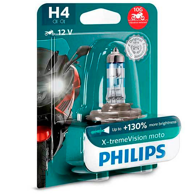 Lámpara Philips de óptica Halógena H7 EXTREME VISION