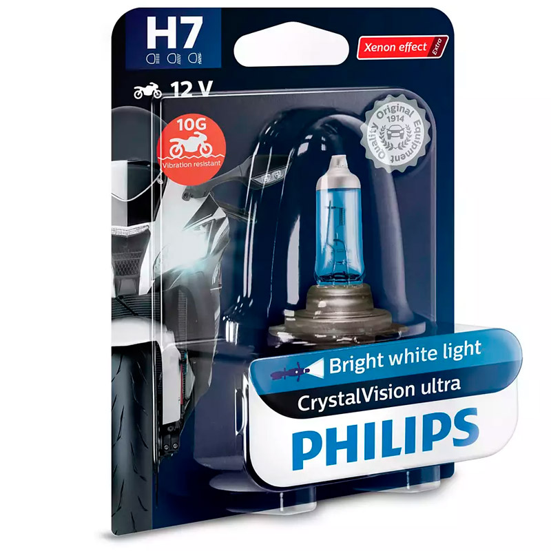 Lampara Halógena Crystal Vision Philips - H7 12v 55 + 2,5w
