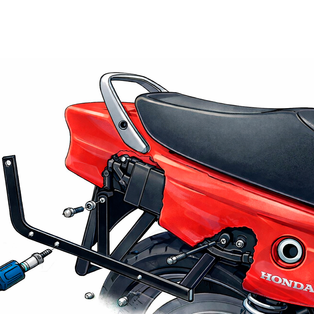 Soporte baul trasero HONDA CB500 97-05 CB500S 00-05