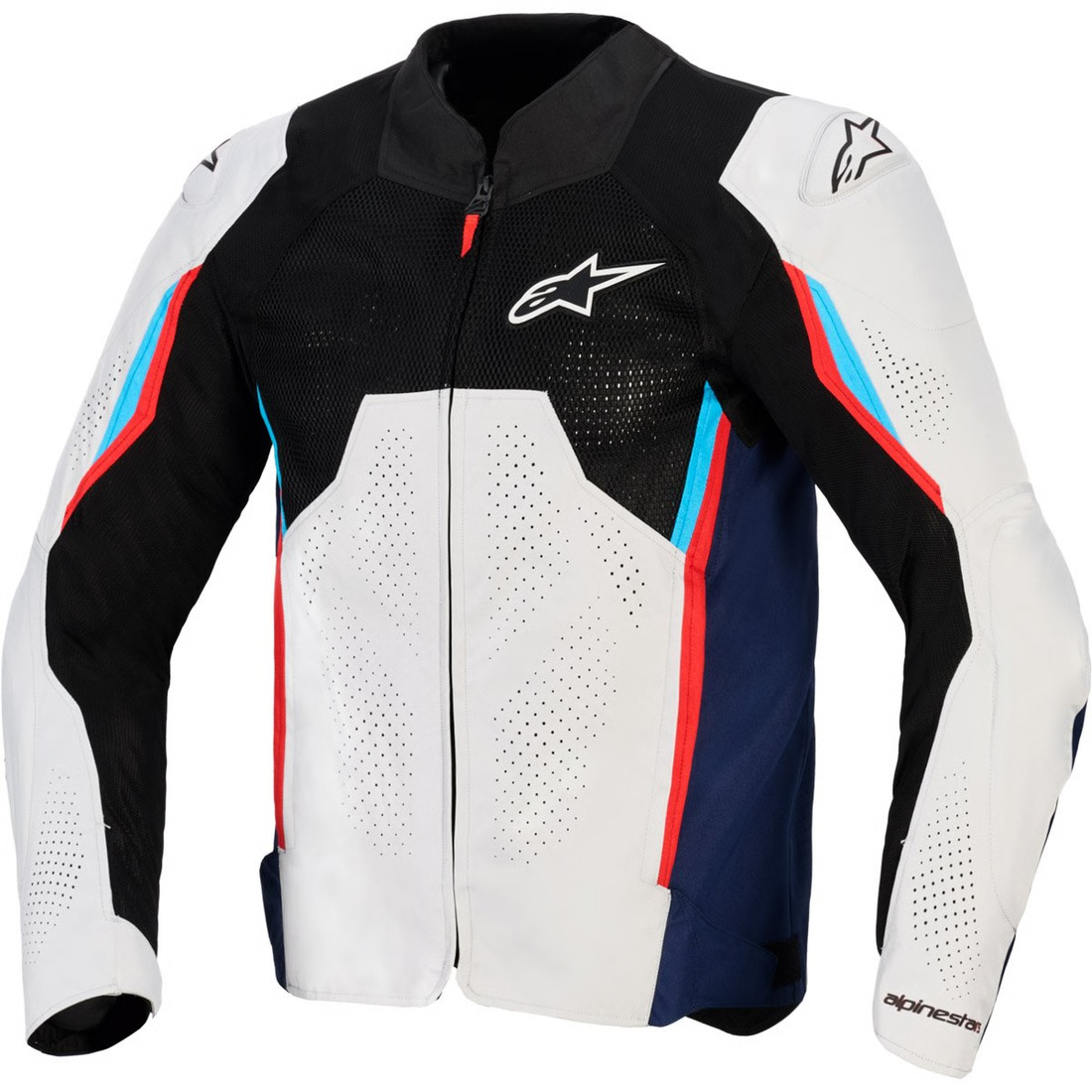 Chaqueta Alpinestars AST AIR V3 Plateado / Azul / Rojo