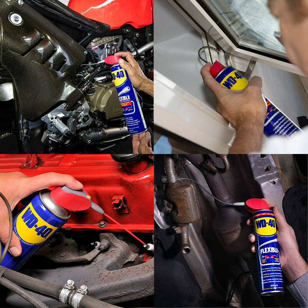 Spray multiusos WD40 400ml con inyector flexible