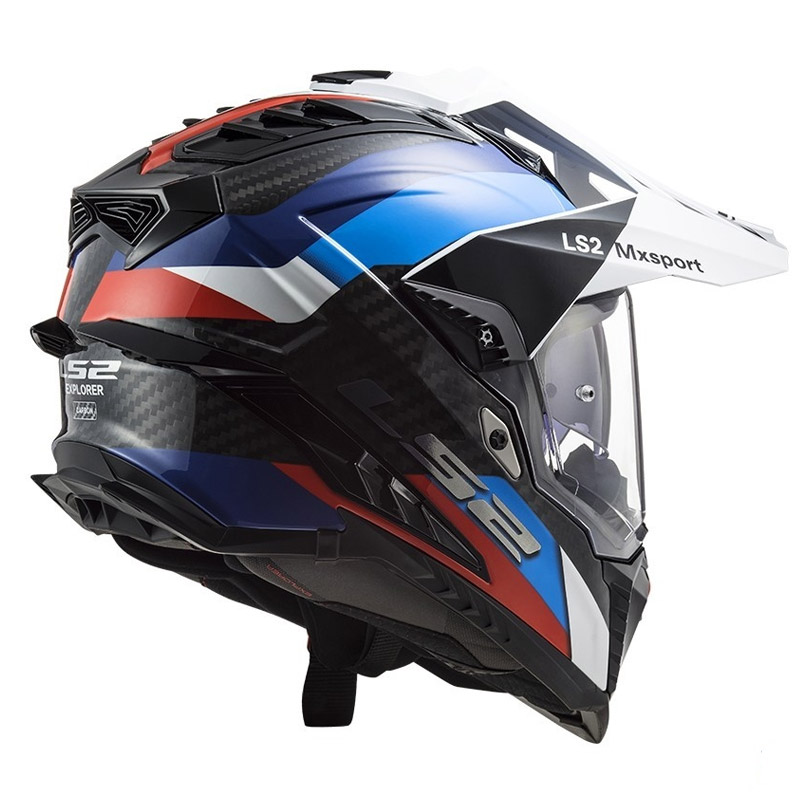 Casco LS2 C Explorer Frontier negro-azul