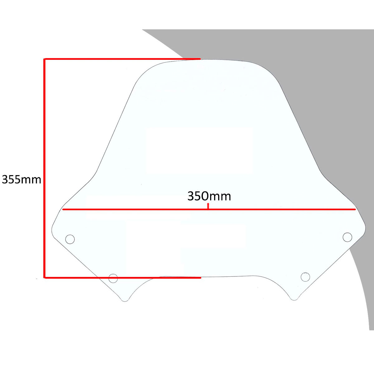 Cupula Standard PowerBronze Ducati DesertX 22+ DesertX Rally 24+ 355cm
