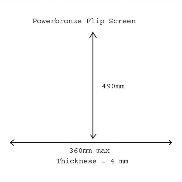 PowerBronze parabrisas Flip Up Bmw R1150GS-Adventure 99-05