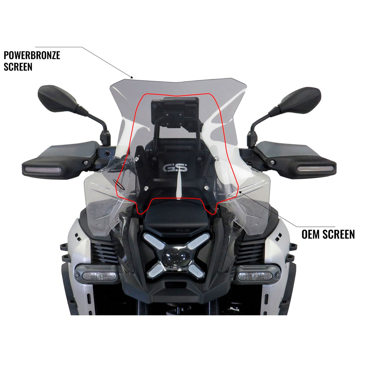 Cupula PowerBronze Touring Bmw R1300GS / ADV 24+ 445x395mm