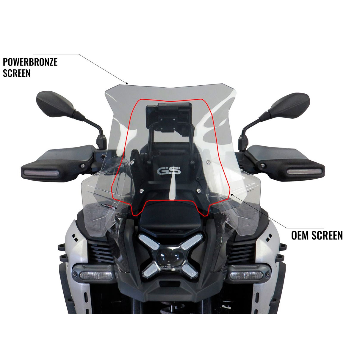Cupula PowerBronze Touring Bmw R1300GS / ADV 24+ 445x450mm