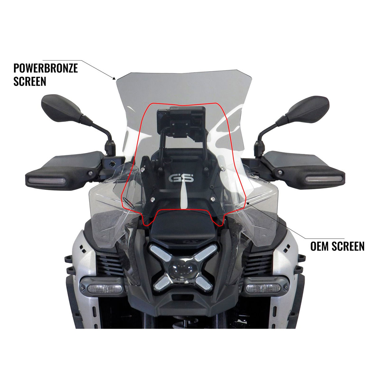 Cupula PowerBronze Touring Bmw R1300GS / ADV 24+ 515x395mm
