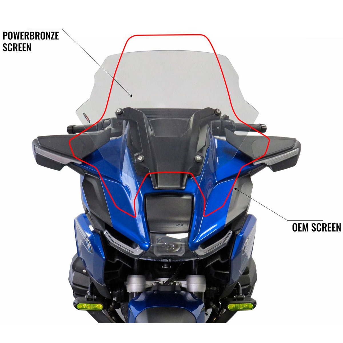 Cupula touring 555mm BMW R1300RT 25+