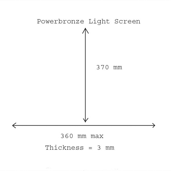 Cupula PowerBronze Light moto Triumph Speed Triple 08-10 370mm