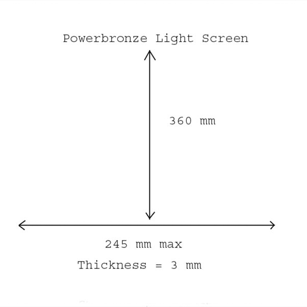 Cupula PowerBronze Light moto Kawasaki ER6N 12-16 360mm