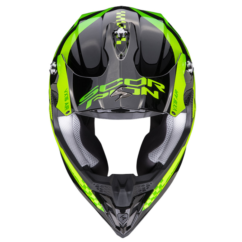 Casco VX-16 Air Soul negro-verde Scorpion