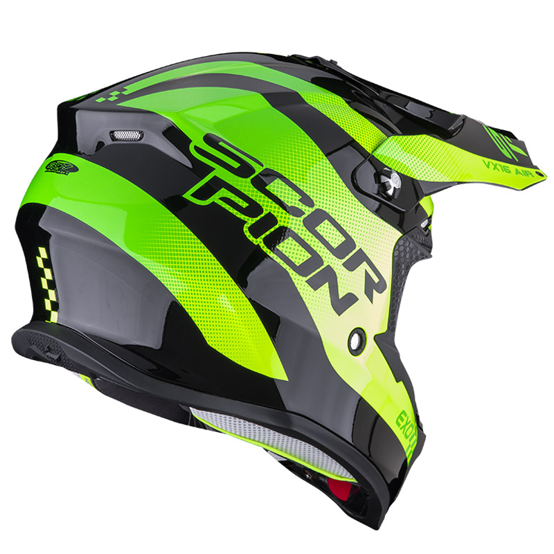 Casco VX-16 Air Soul negro-verde Scorpion