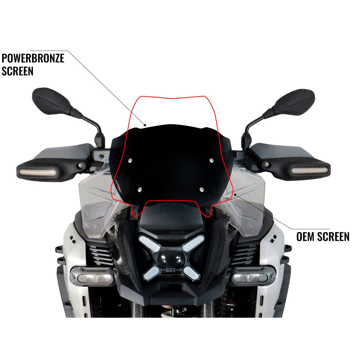 Cupula PowerBronze Sport Bmw R1300GS / ADV 24+ 260x350mm