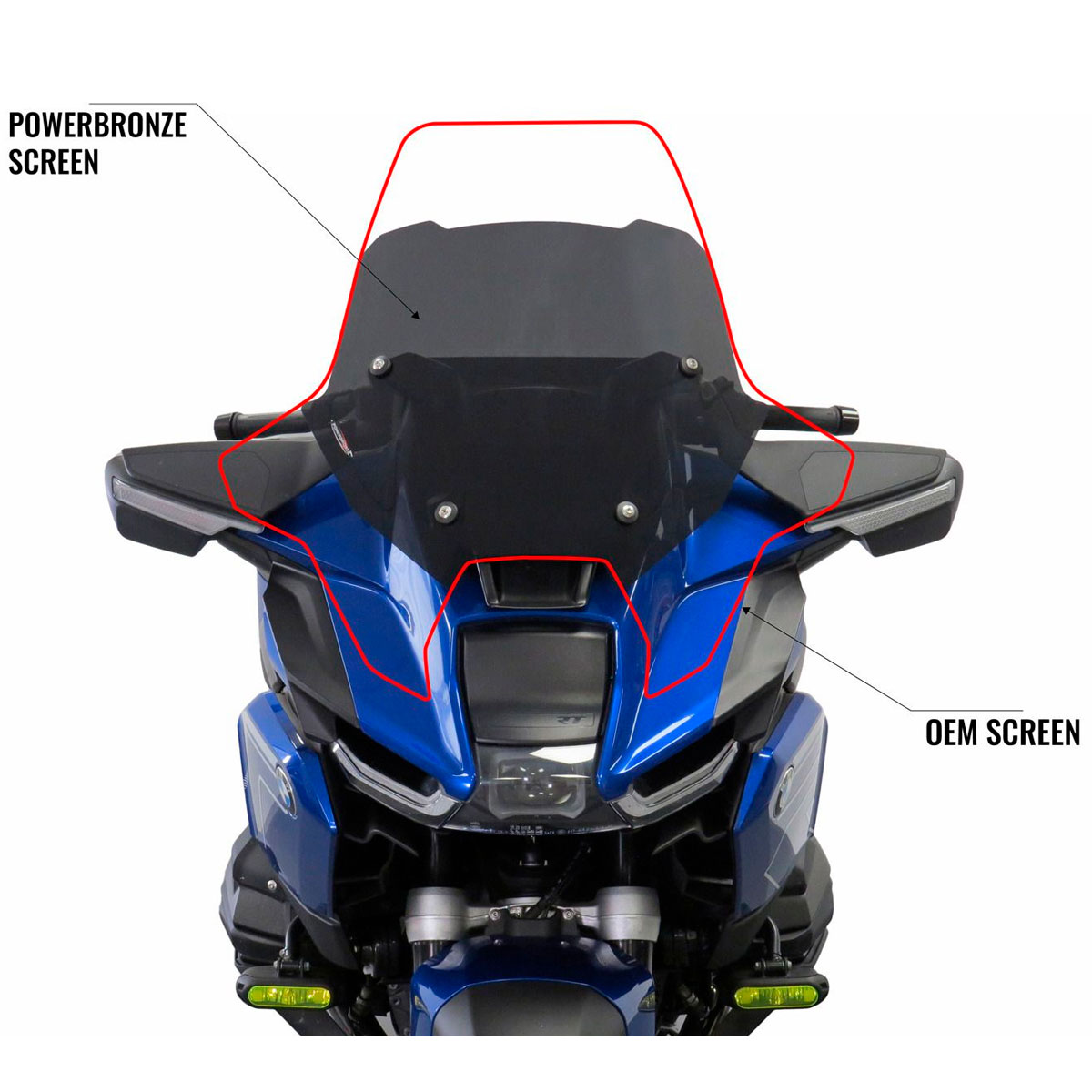 Cupula Sport 430mm BMW R1300RT 25+