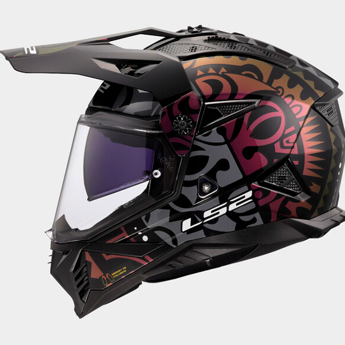 Casco LS2 Pioneer II RANGI Negro