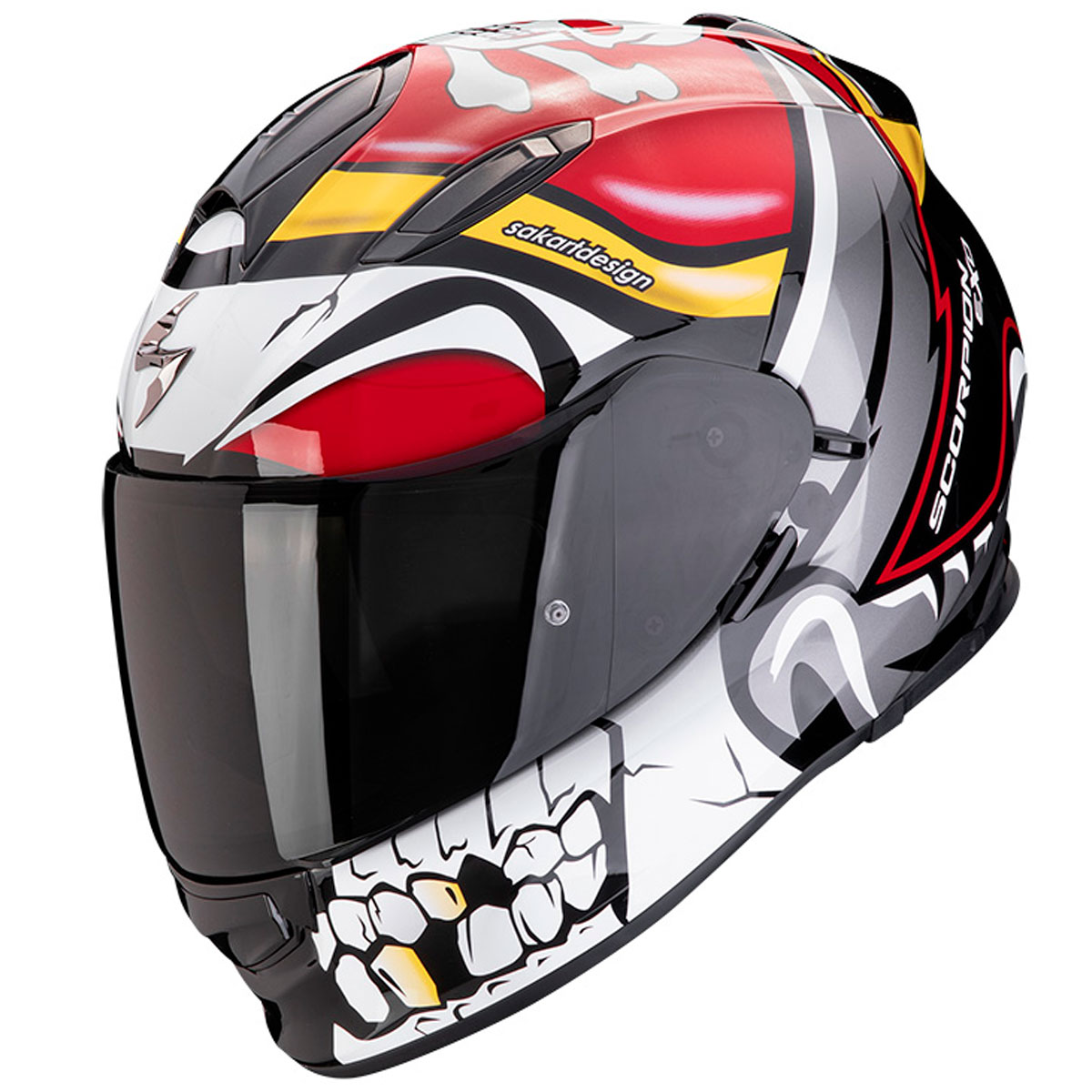 Casco moto Scorpion EXO-491 PIRATE Rojo