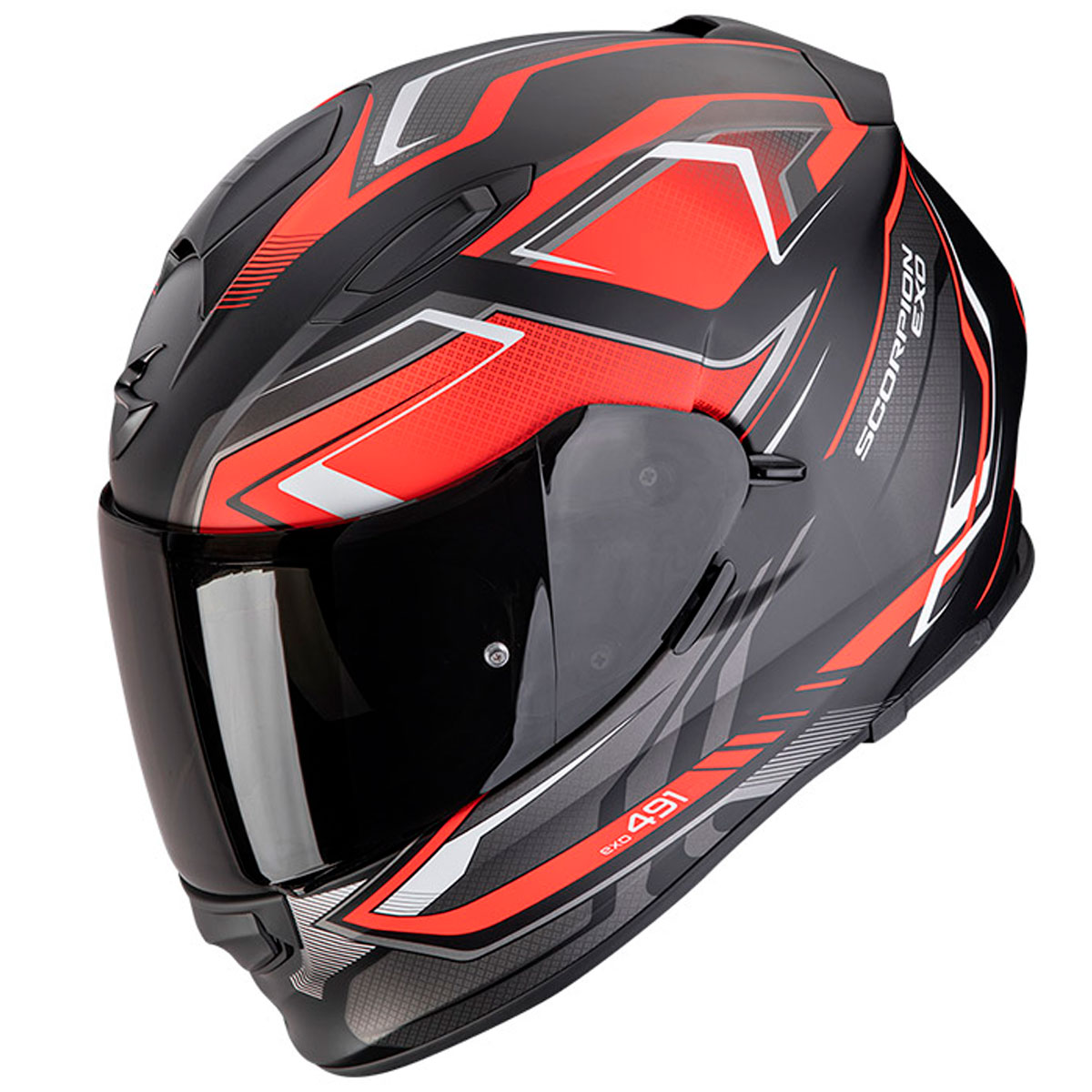 Casco moto Scorpion EXO-491 ZUMO Negro Rojo