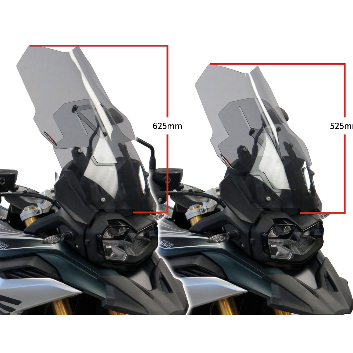 Cupula Ajustable BMW F800GS 24+ F750GS 17-23 PowerBronze 625mm