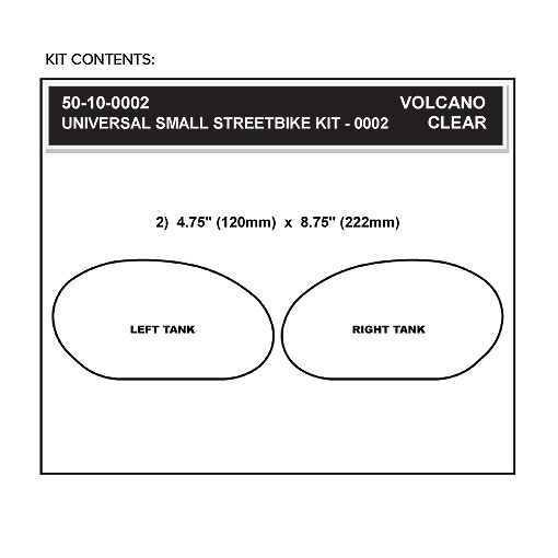 Stompgrip Volcano Kit de adhesivos pequeños UNIVERSAL para moto