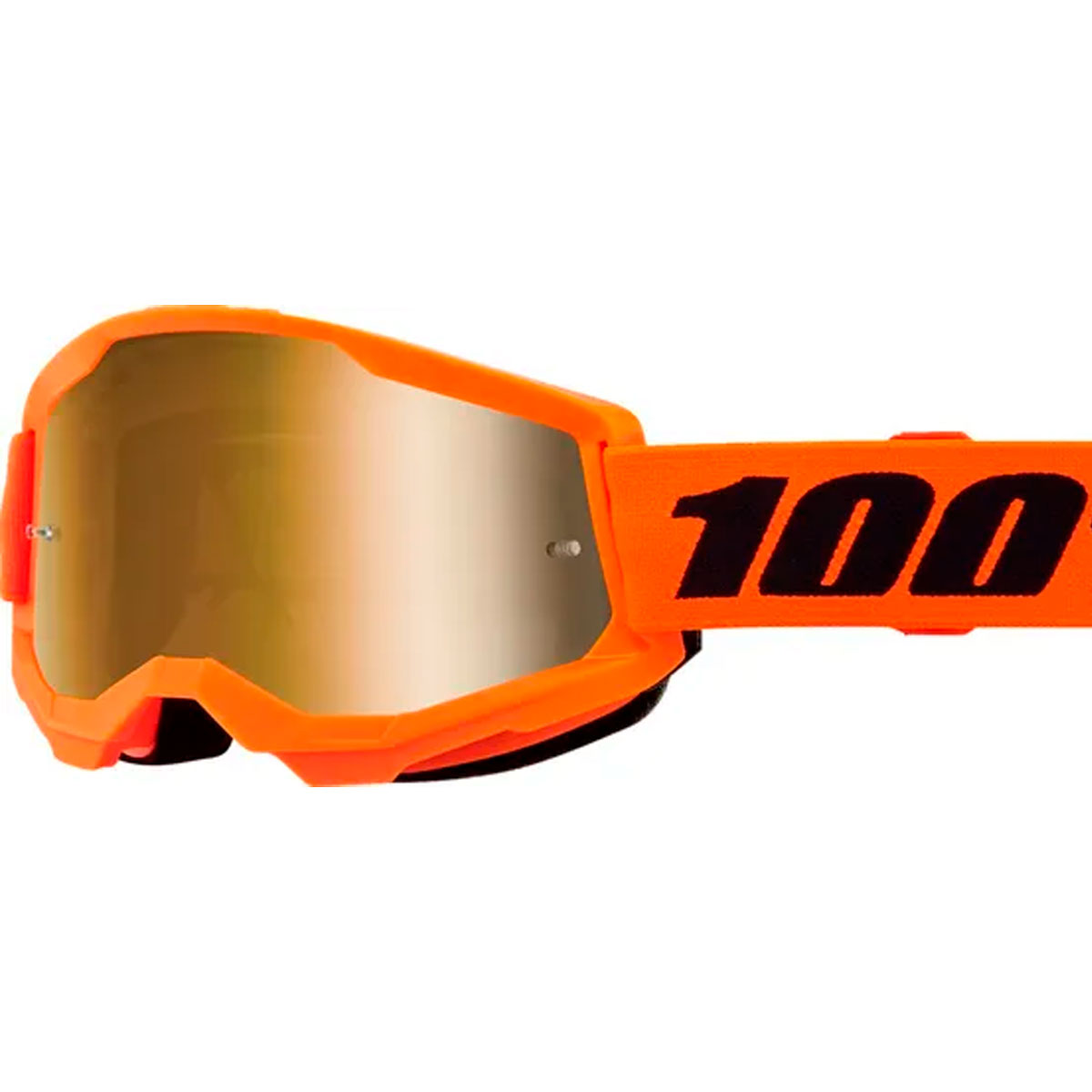 Gafas Motocross 100% Naranja Fluor Strata 2