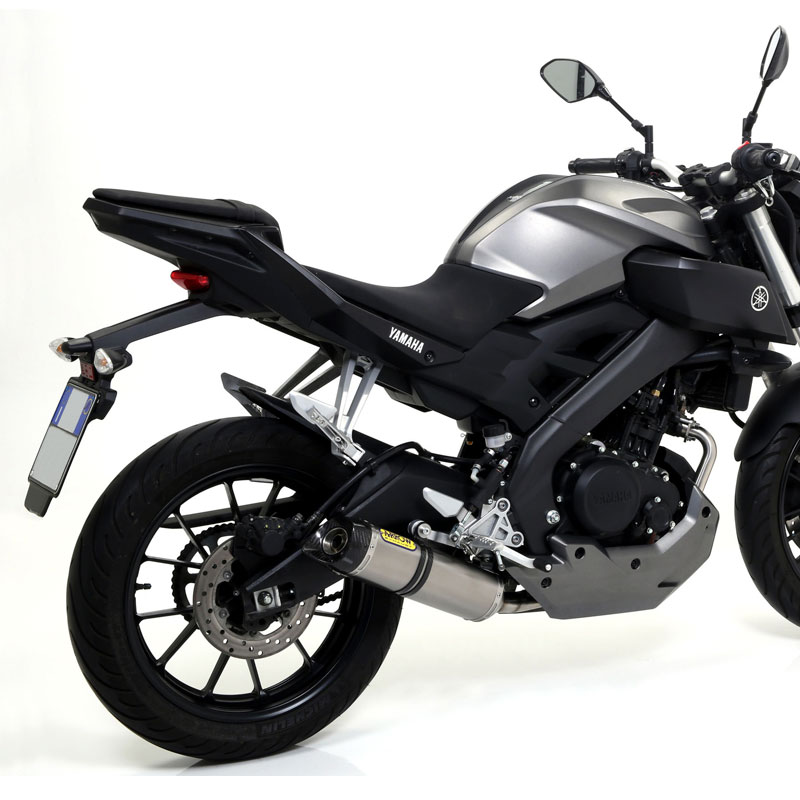 Escape Arrow aluminio Thunder Yamaha MT 125 14- con tapa de carbono OC