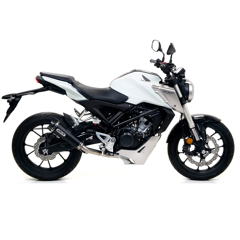 Escape acero negro Honda CB125 R 18- OC