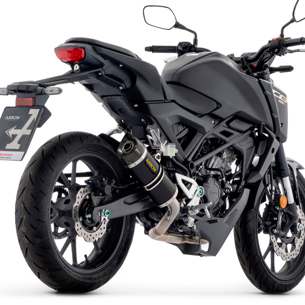 Escape completo Thunder Negro Honda CB125R 24+