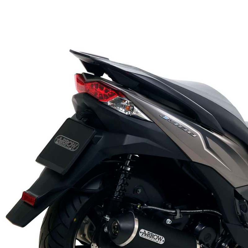 Escape Urban Arrow Dark en aluminio Kawasaki J300 17- OC