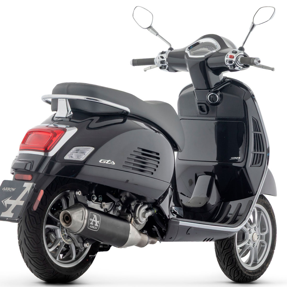 Escape Urban negro tapa acero Piaggio Vespa GTS 310 25+