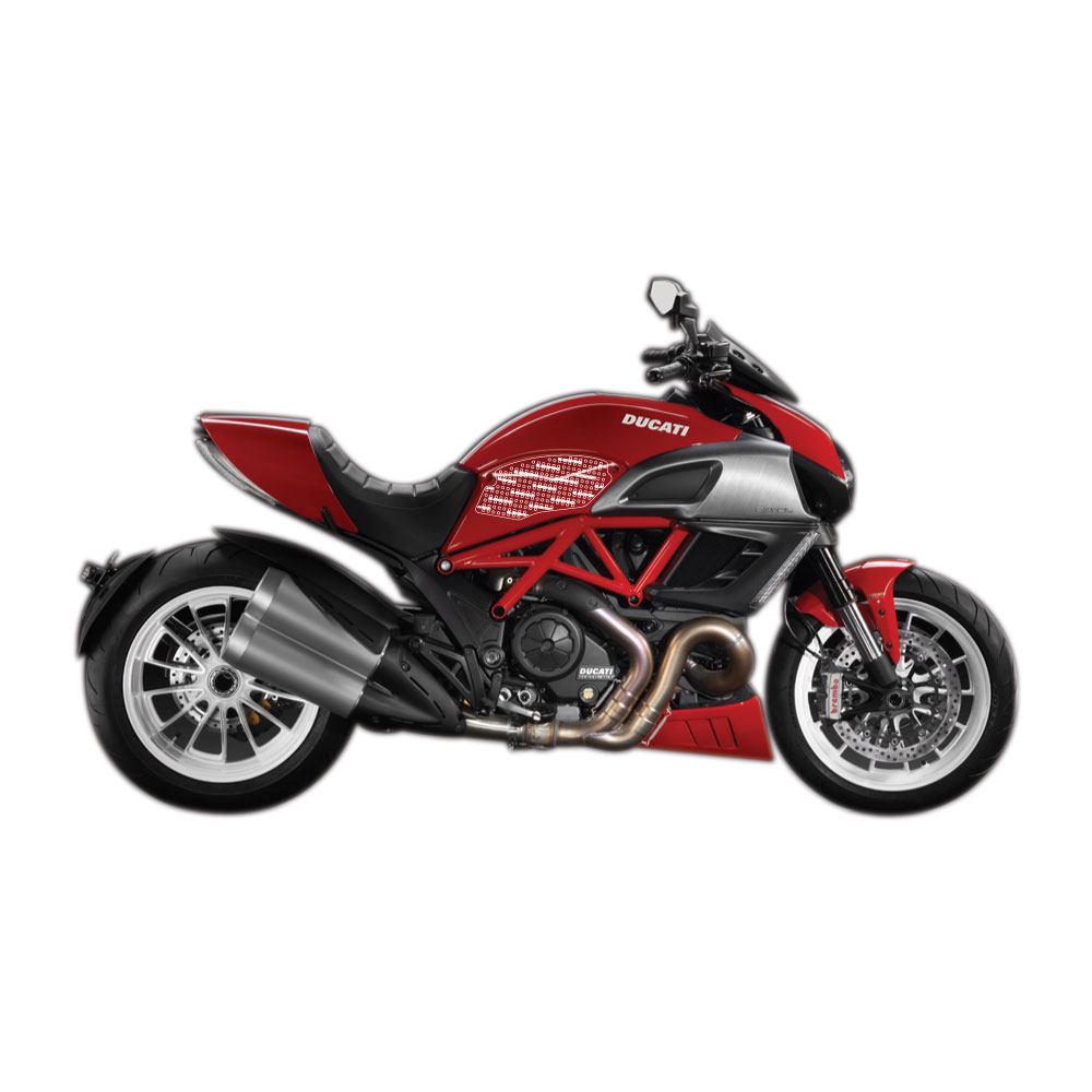 Stompgrip Ducati Diavel, Carbon y Titanium 11-15
