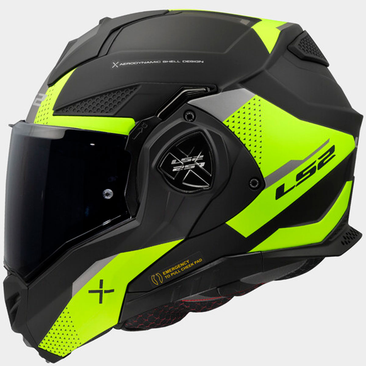 Casco LS2 Advant X Oblivion negro-fluor