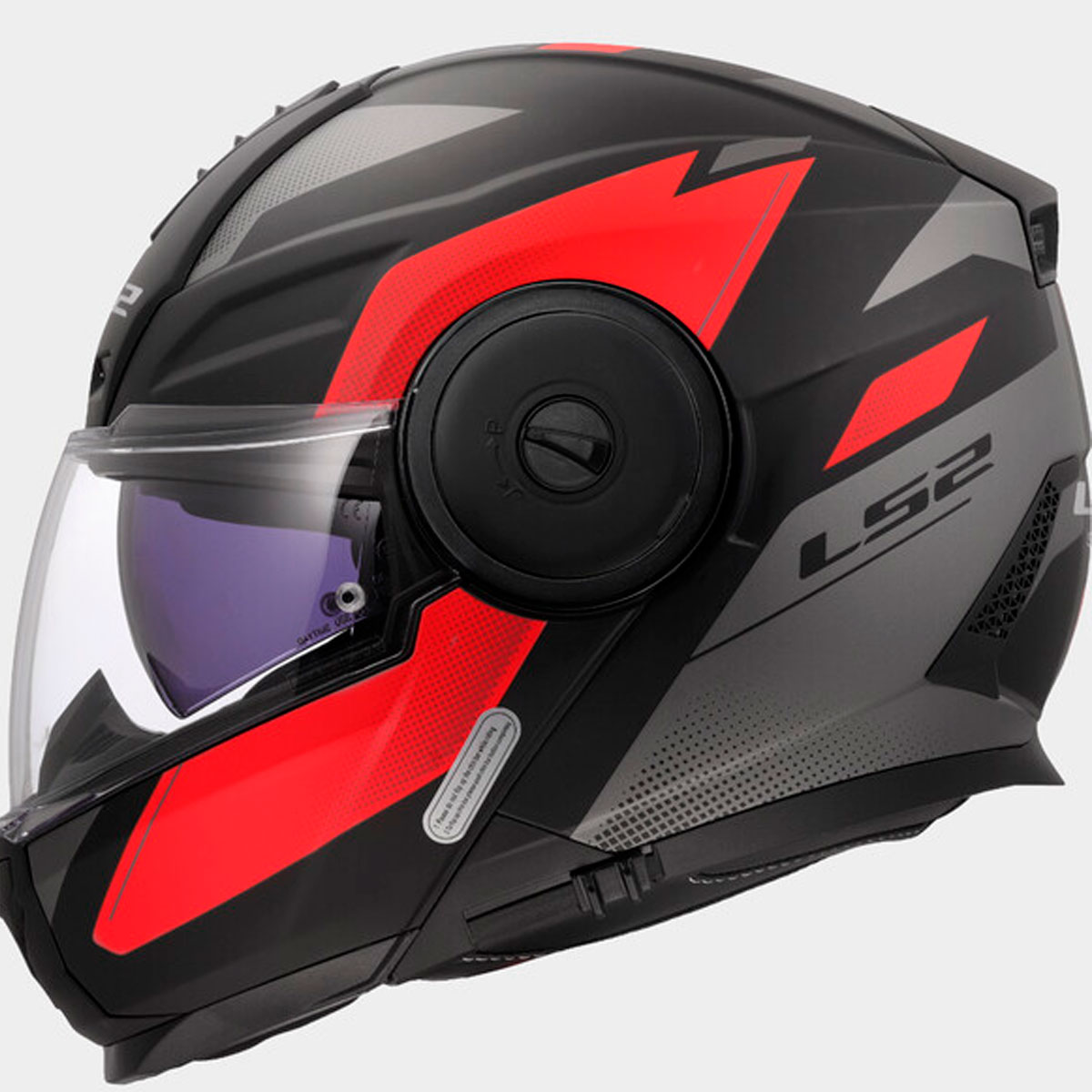Casco LS2 Scope II DURIA Negro Mate Rojo