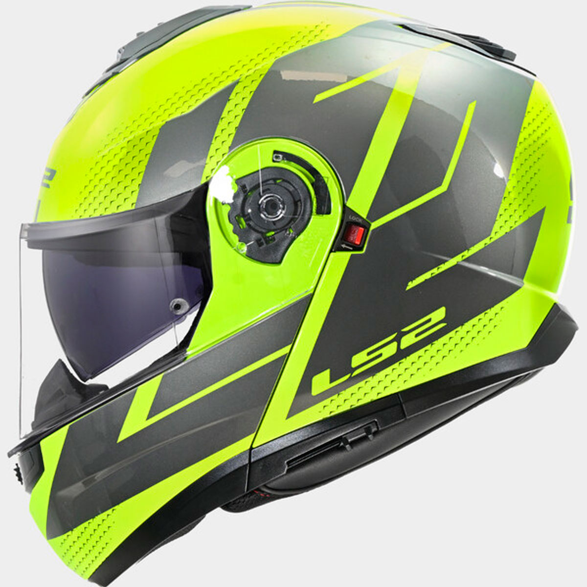 Casco LS2 Strobe II CODE Gris Amarillo Flúor