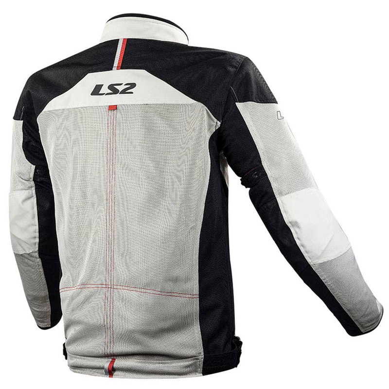 Chaqueta moto LS2 Alba gris claro