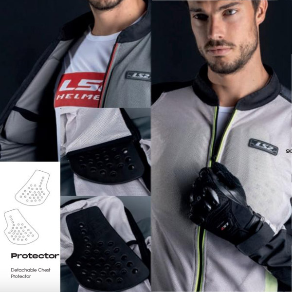 Chaqueta moto LS2 Airy Negra