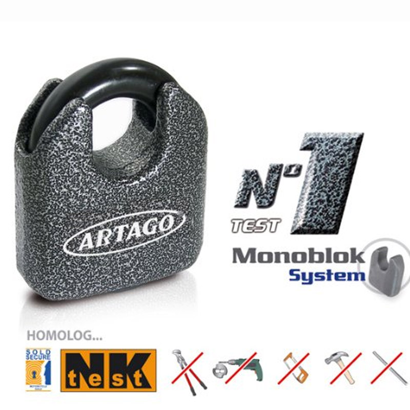 Candado moto antirrobo Artago 68T/B Ø14