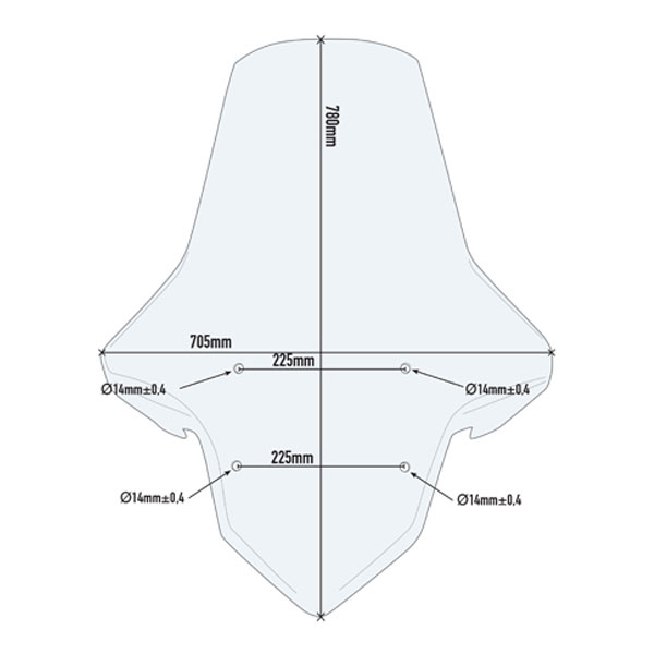 Parabrisas transparente Givi  Sym Cruisym-Joymax 300 17-