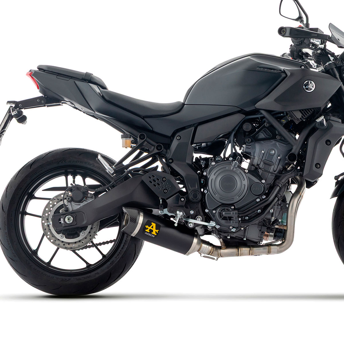Escape completo Thunder Negro Racing Yamaha MT07 25+