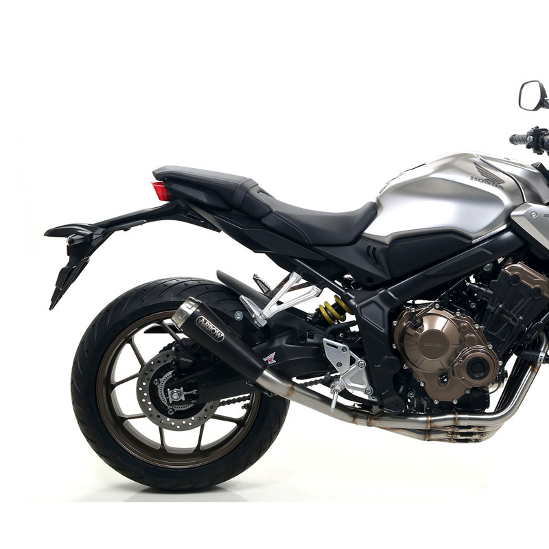 Escape Arrow acero inoxidable negro Pro-Race Honda CB650R-CBR650R OC