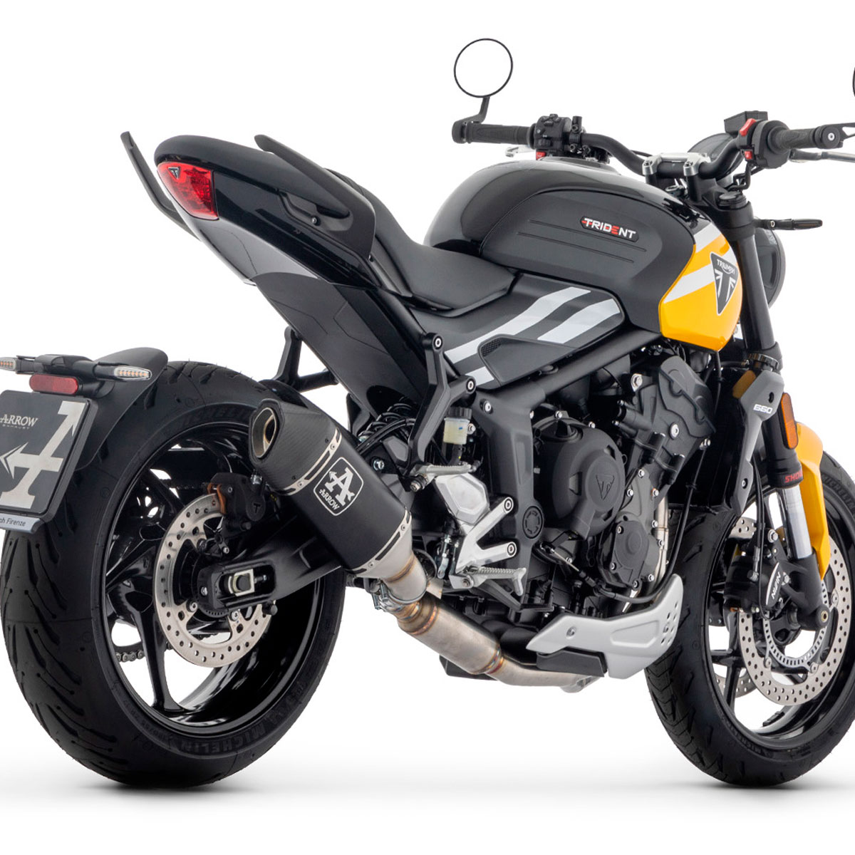 Kit escape titanio y colector acero Arrow Triumph Trident 660 2021+