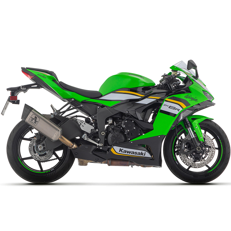 Escape Arrow Pista titanio negro Kawasaki ZX-6R 636 24+