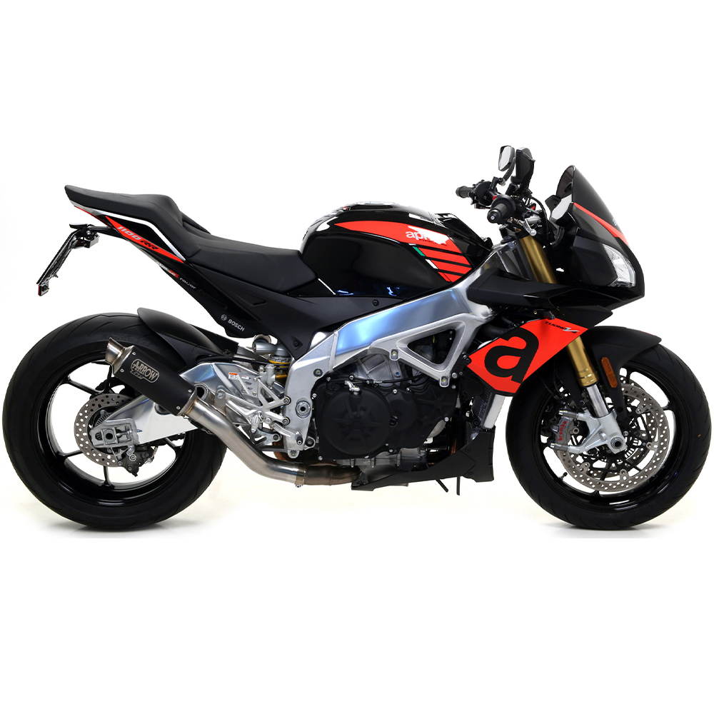 Escape GP2 negro Aprilia Tuono V4 17-18