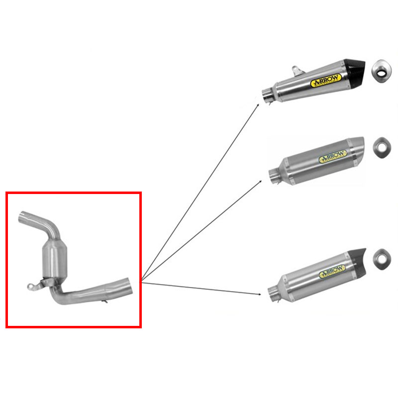 Conector catalitico Arrow KTM Duke 390 13-16