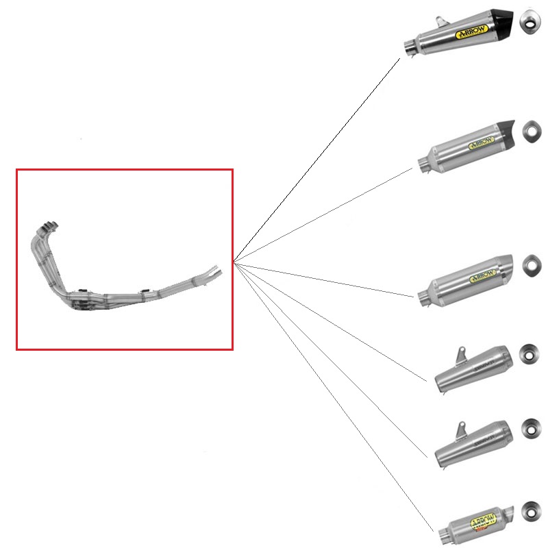 Colector catalitico Arrow Honda CBR650F/CB650F 14-