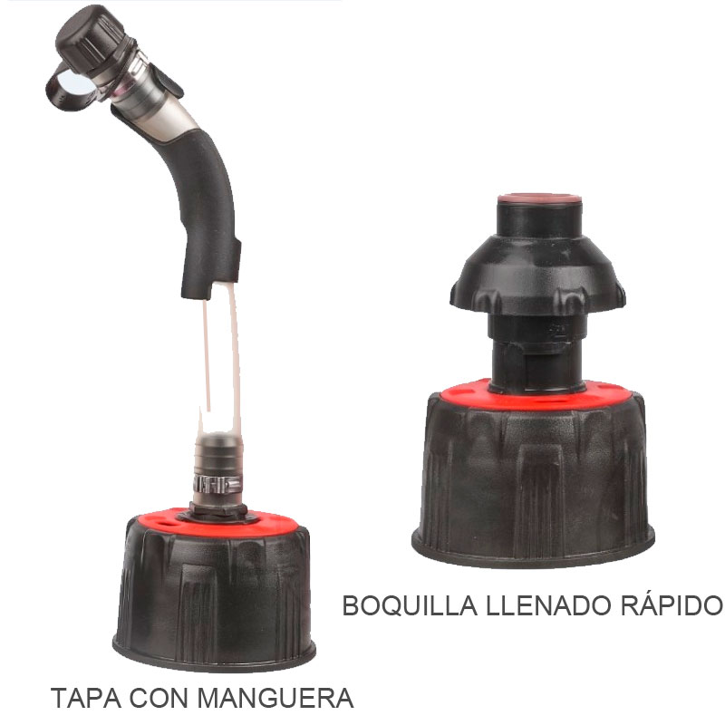Bidon de gasolina llenado rapido