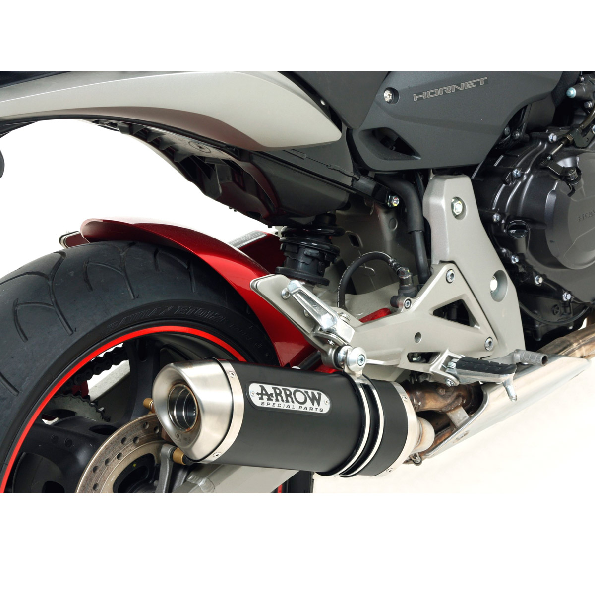 Escape aluminio negro Arrow Thunder Honda CB600F 07-13/CBR600F 11-13