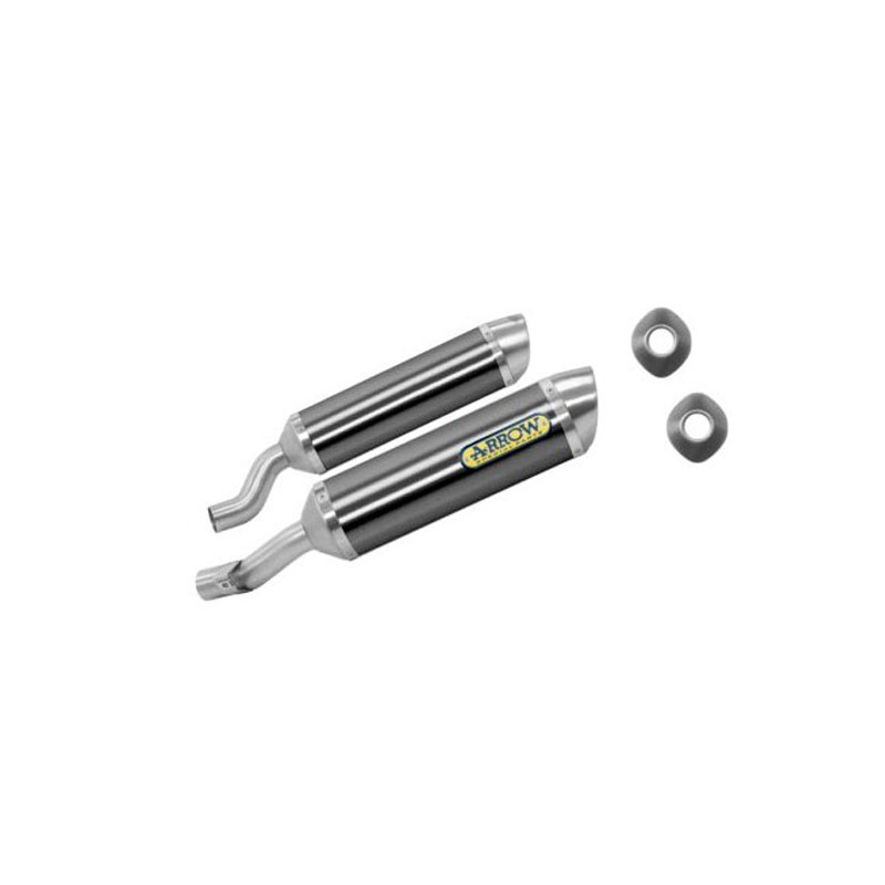 Juego escapes carbono fondo carbono Arrow KAWASAKI Z1000 10-
